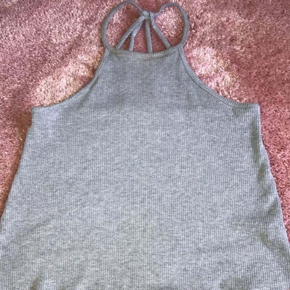 Cute Gray Crop Top
